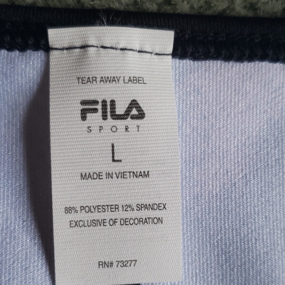 NWT Fila Sz L black/mint/purple tank top - Picture 2 of 8